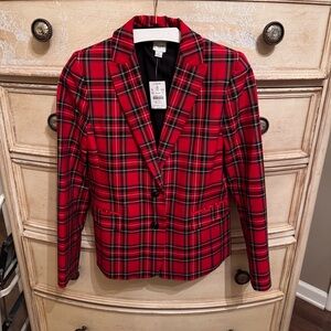 J Crew Tartan Blazer